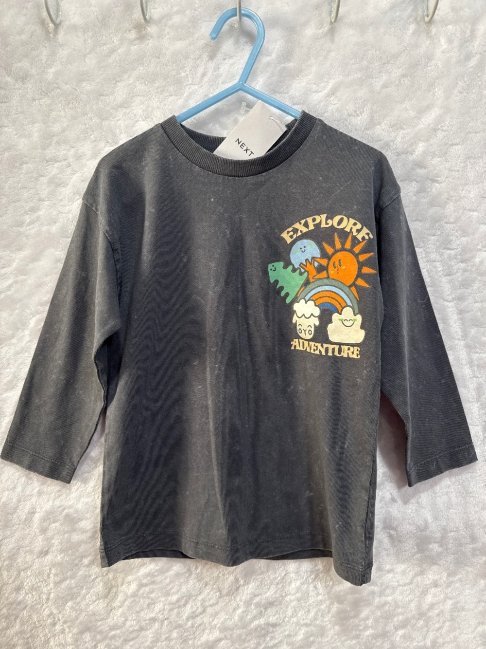 Next Brand LS Adventure Graphic Tee Toddler Boys 2-3 Years Long Sleeve T-Shirt